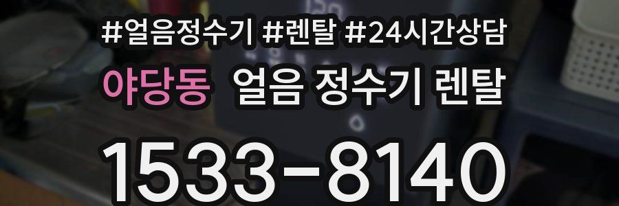 야당동 얼음 정수기 렌탈