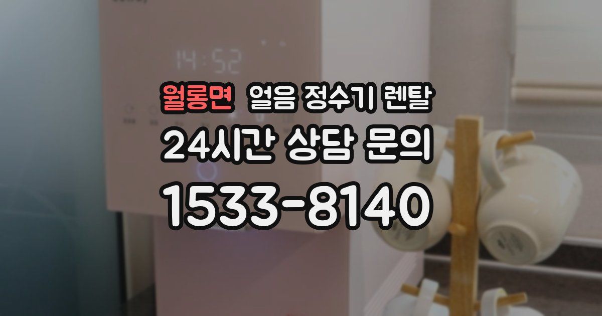 월롱면 얼음 정수기 렌탈