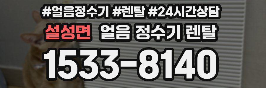 설성면 얼음 정수기 렌탈