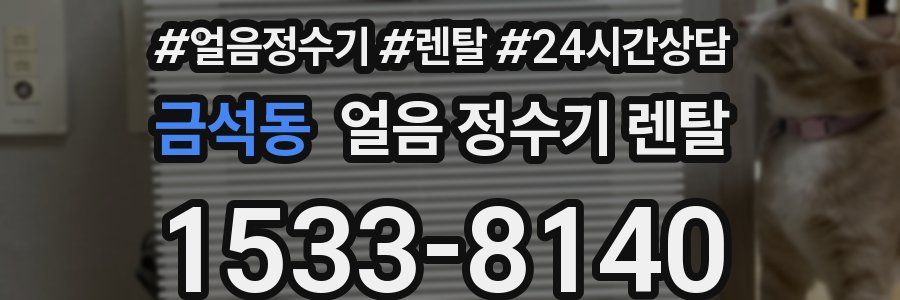 금석동 얼음 정수기 렌탈