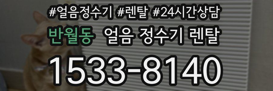 반월동 얼음 정수기 렌탈