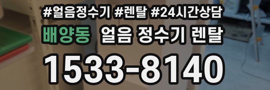 배양동 얼음 정수기 렌탈