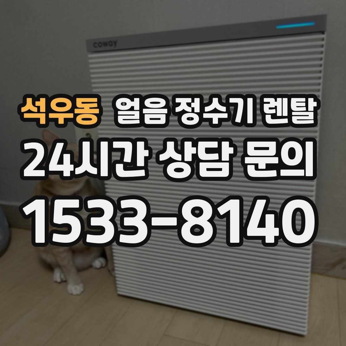 석우동 얼음 정수기 렌탈 자가 관리로 충분한지 판단하는 기준