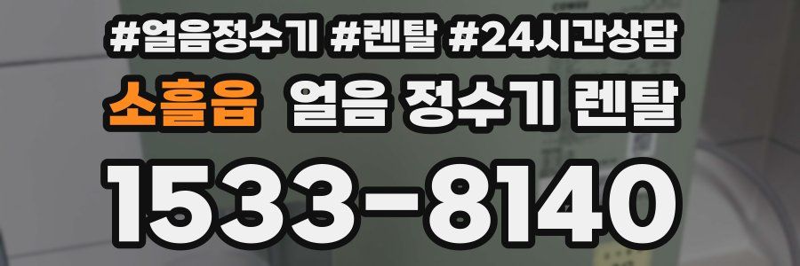 소흘읍 얼음 정수기 렌탈