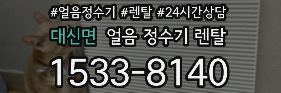 대신면 얼음 정수기 렌탈