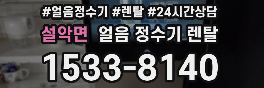 설악면 얼음 정수기 렌탈