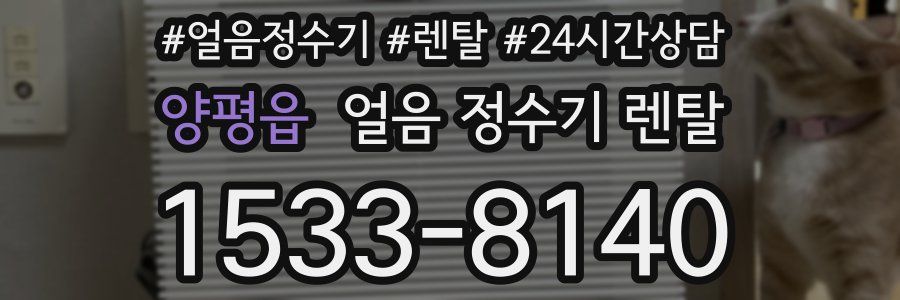 양평읍 얼음 정수기 렌탈