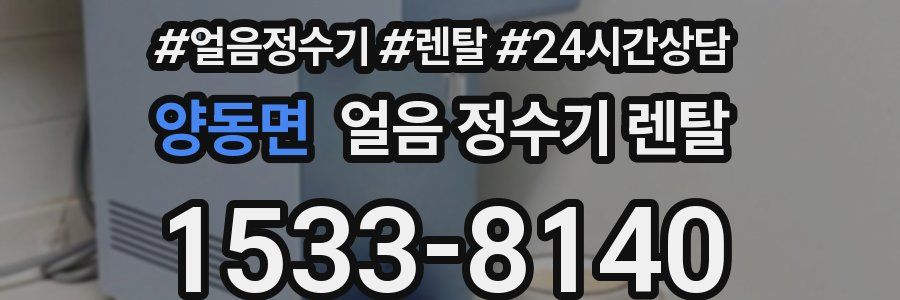 양동면 얼음 정수기 렌탈