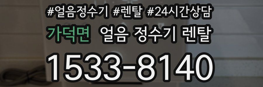 가덕면 얼음 정수기 렌탈