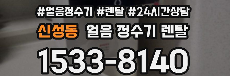 신성동 얼음 정수기 렌탈
