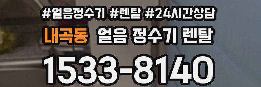 내곡동 얼음 정수기 렌탈