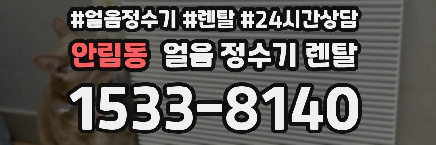 안림동 얼음 정수기 렌탈