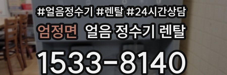 엄정면 얼음 정수기 렌탈