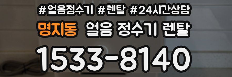 명지동 얼음 정수기 렌탈