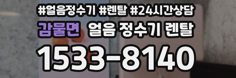 감물면 얼음 정수기 렌탈