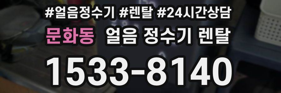 문화동 얼음 정수기 렌탈