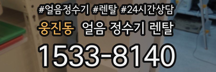 웅진동 얼음 정수기 렌탈