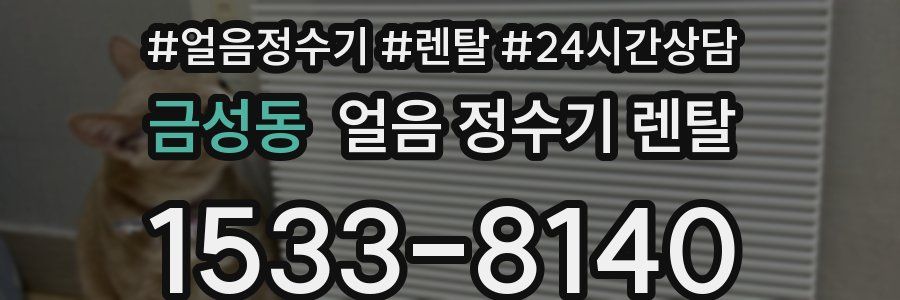 금성동 얼음 정수기 렌탈