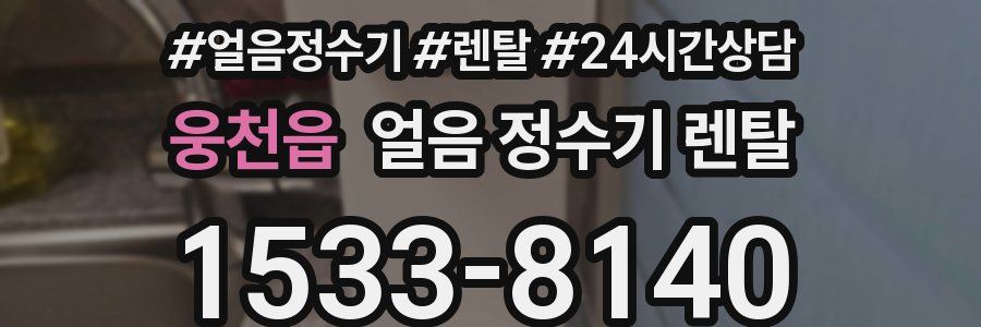 웅천읍 얼음 정수기 렌탈