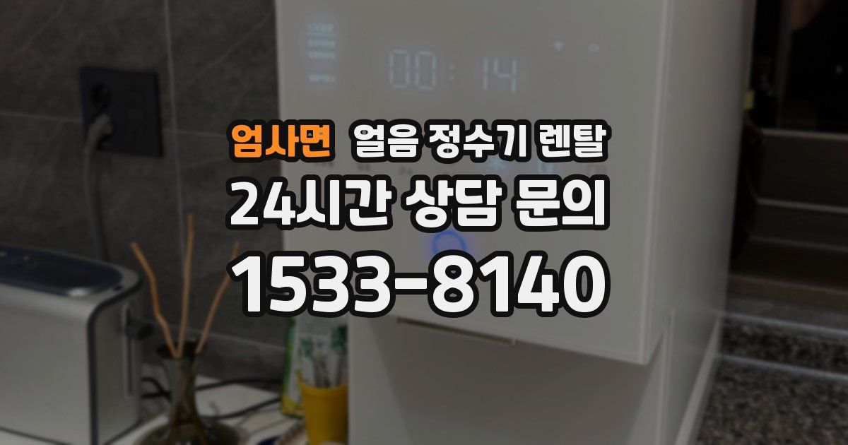 엄사면 얼음 정수기 렌탈