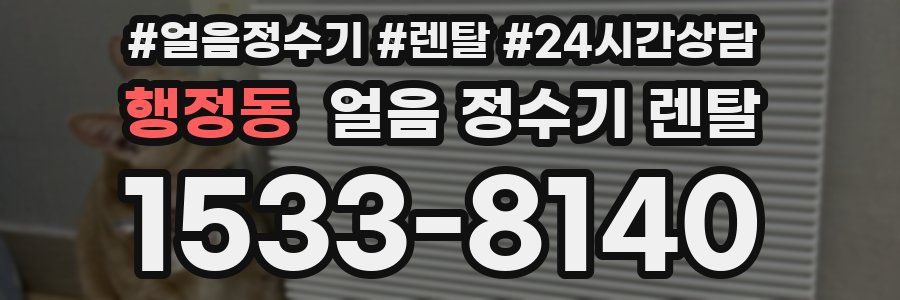 행정동 얼음 정수기 렌탈