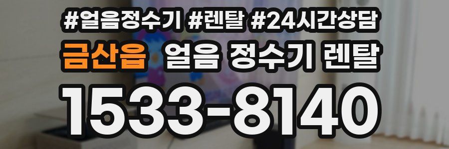 금산읍 얼음 정수기 렌탈