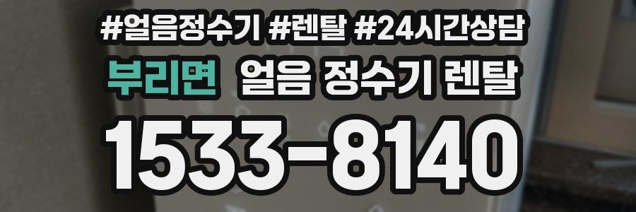 부리면 얼음 정수기 렌탈