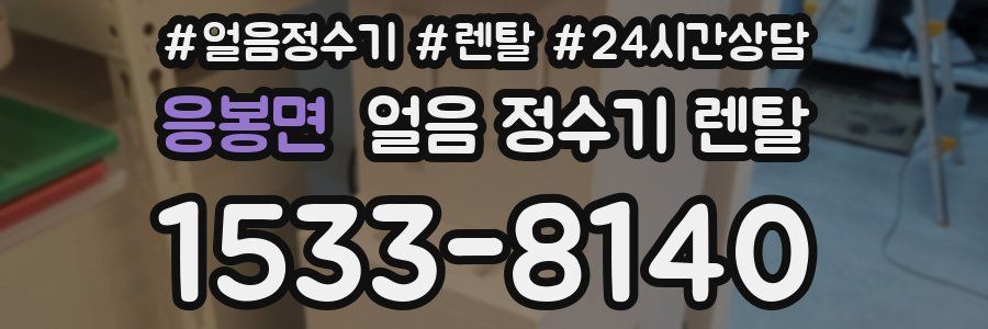 응봉면 얼음 정수기 렌탈