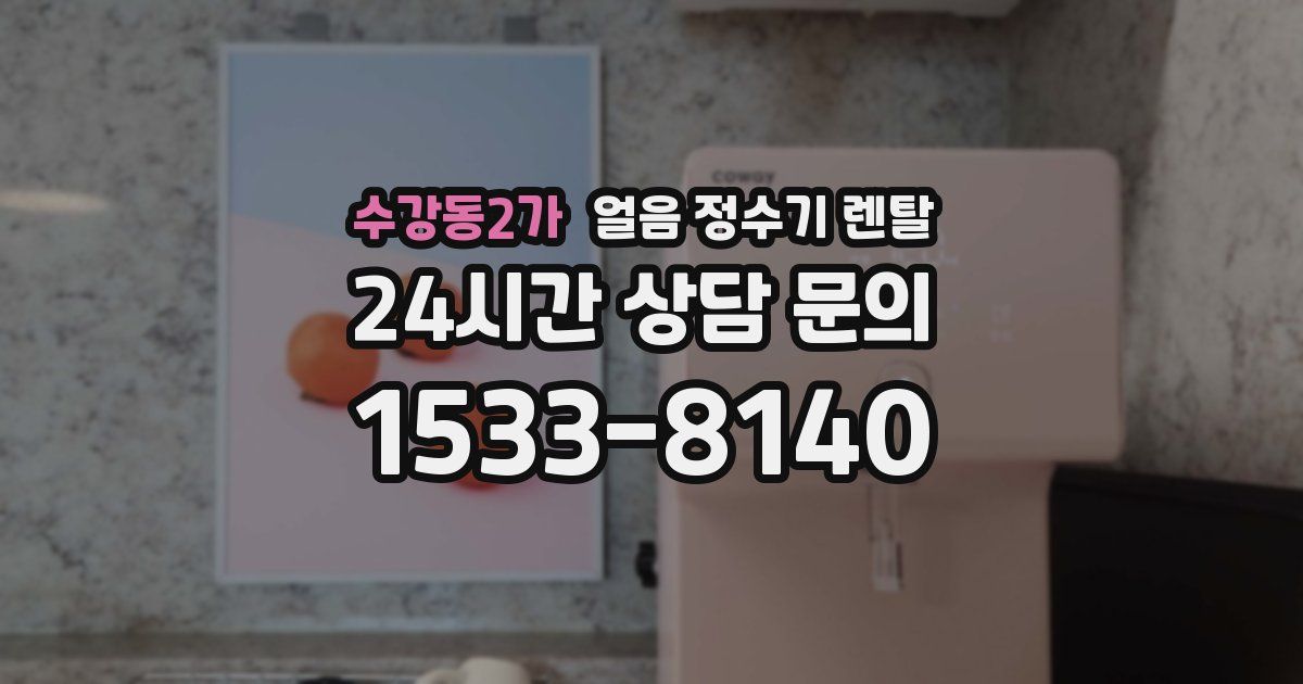 수강동2가 얼음 정수기 렌탈
