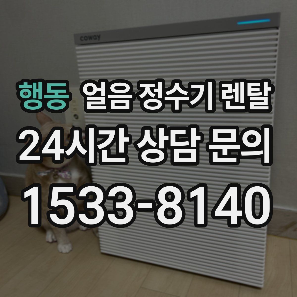 행동 얼음 정수기 렌탈 염소 냄새가 싫을 때 선택 기준