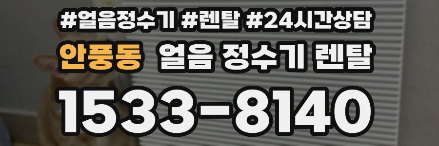 안풍동 얼음 정수기 렌탈