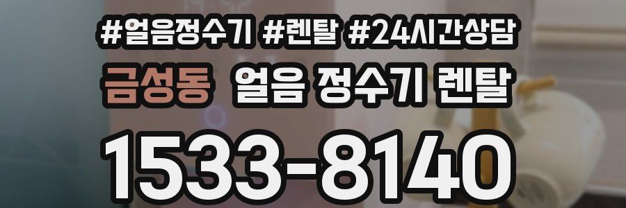 금성동 얼음 정수기 렌탈