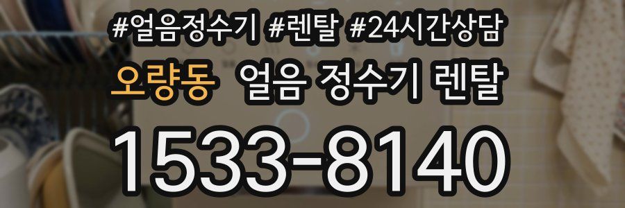 오량동 얼음 정수기 렌탈