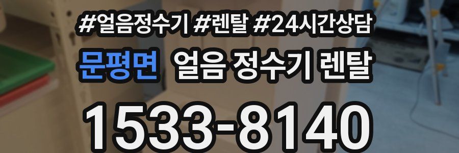 문평면 얼음 정수기 렌탈