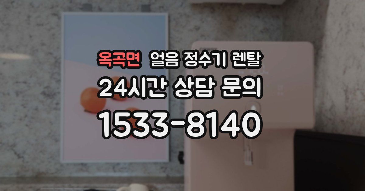 옥곡면 얼음 정수기 렌탈