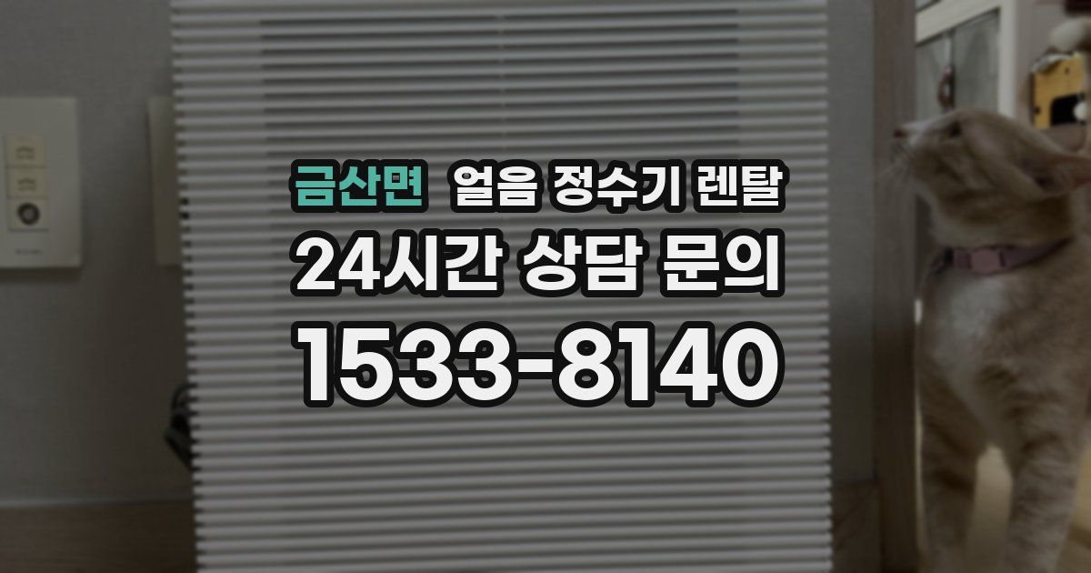 금산면 얼음 정수기 렌탈