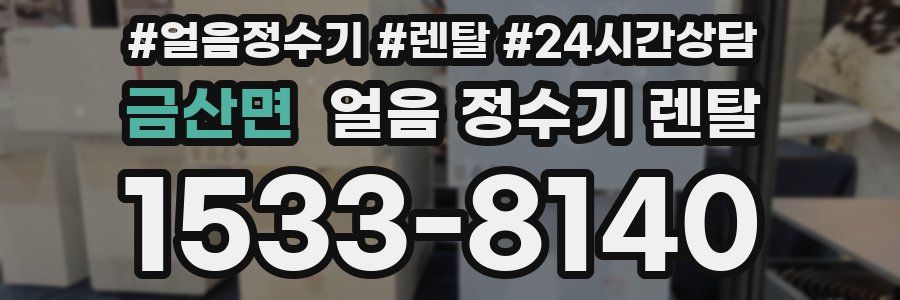 금산면 얼음 정수기 렌탈