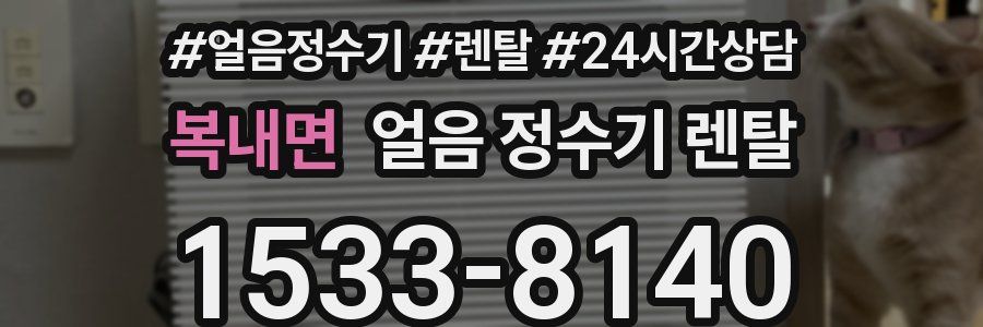 복내면 얼음 정수기 렌탈