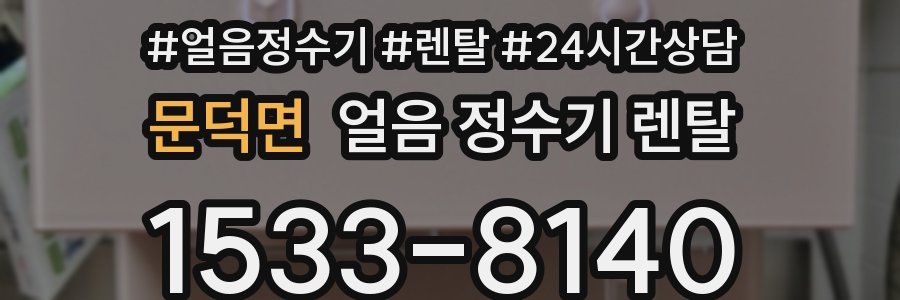 문덕면 얼음 정수기 렌탈