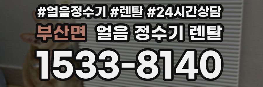 부산면 얼음 정수기 렌탈