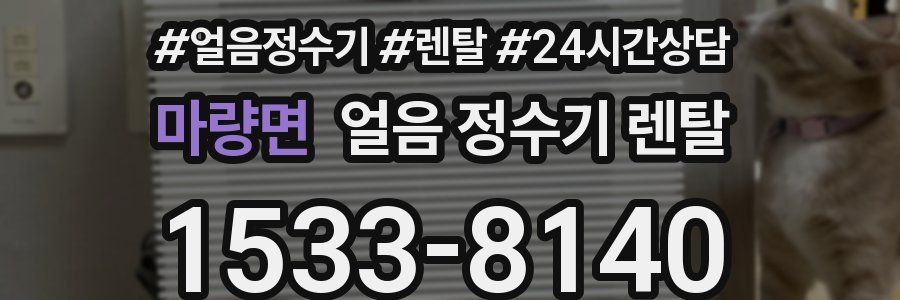 마량면 얼음 정수기 렌탈