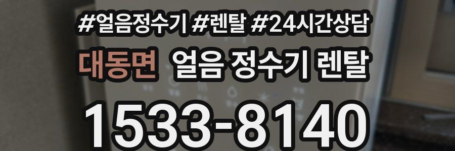 대동면 얼음 정수기 렌탈