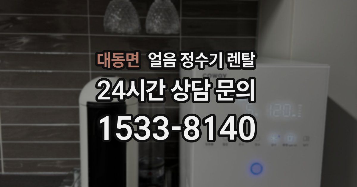 대동면 얼음 정수기 렌탈