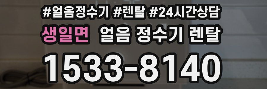 생일면 얼음 정수기 렌탈