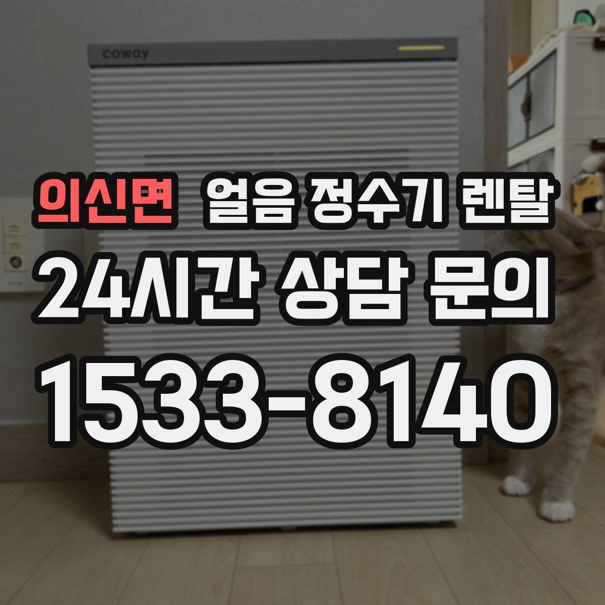 의신면 얼음 정수기 렌탈 여름철 시원한 물과 얼음을 한 번에