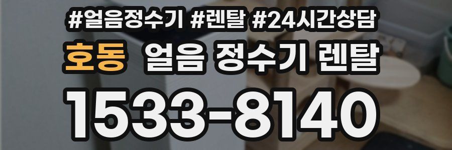 호동 얼음 정수기 렌탈