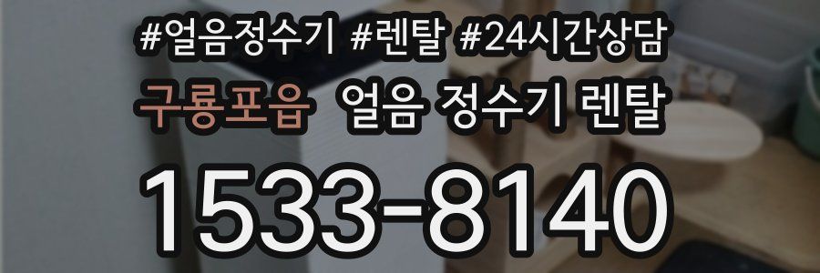 구룡포읍 얼음 정수기 렌탈