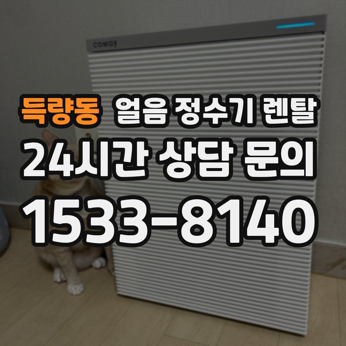 득량동 얼음 정수기 렌탈