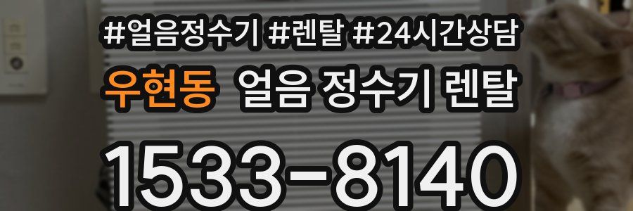 우현동 얼음 정수기 렌탈