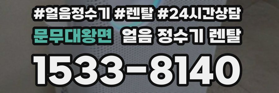 문무대왕면 얼음 정수기 렌탈